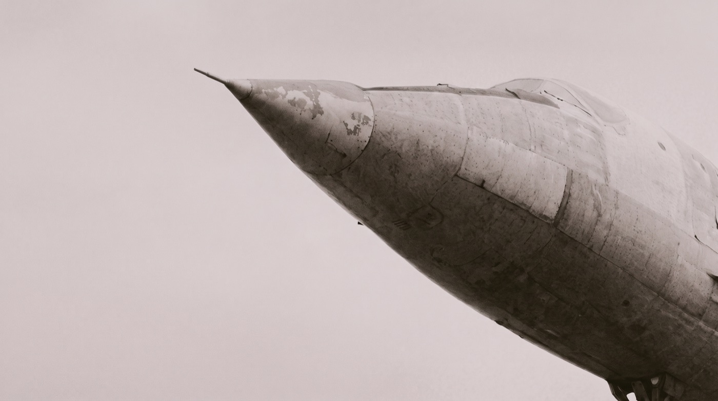 Détail du nez du Concorde, tôles et rivets